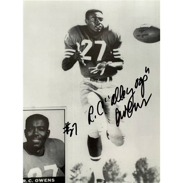 SF 49ers Star RC Owens signed photo