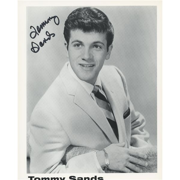 The Singing Idol Tommy Sands signed photo