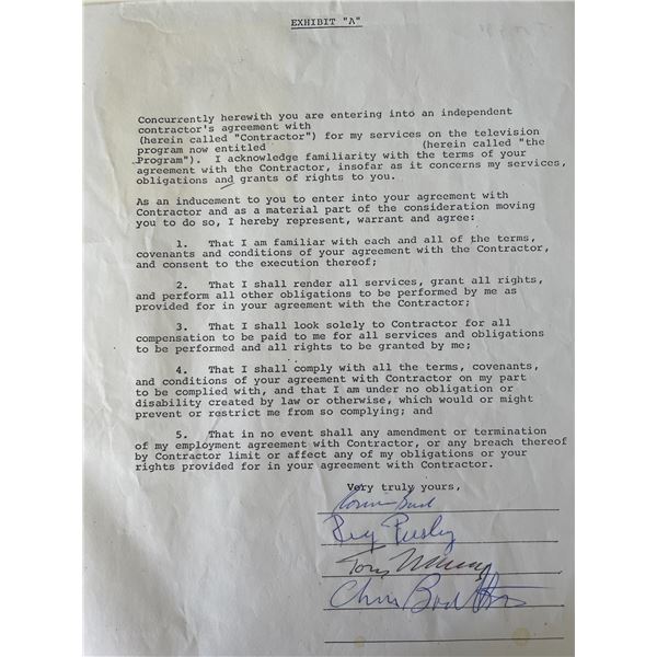 The Troggs signed contract