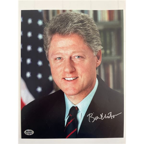 President Bill Clinton signed photo