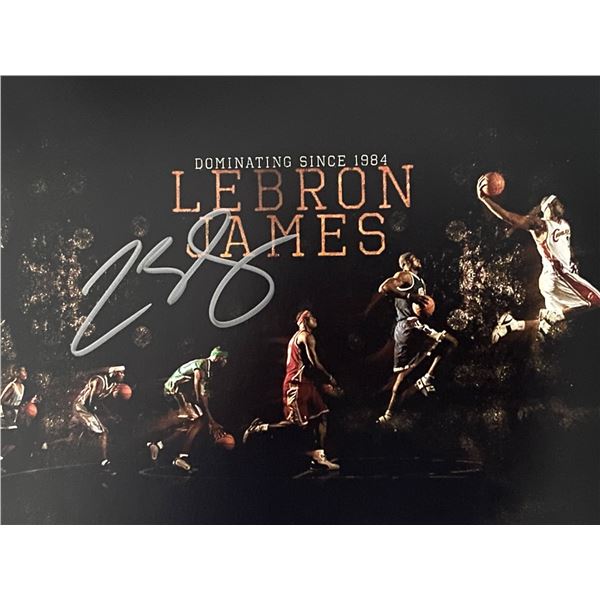 LeBron James signed photo