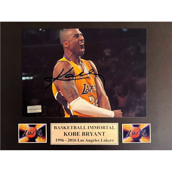 Kobe Bryant signed photo