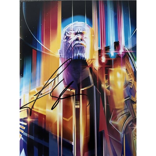 Josh Brolin signed photo of Thanos Character from Avengers Movie