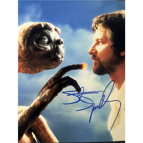 E.T. the Extra-Terrestrial Steven Spielberg signed movie photo