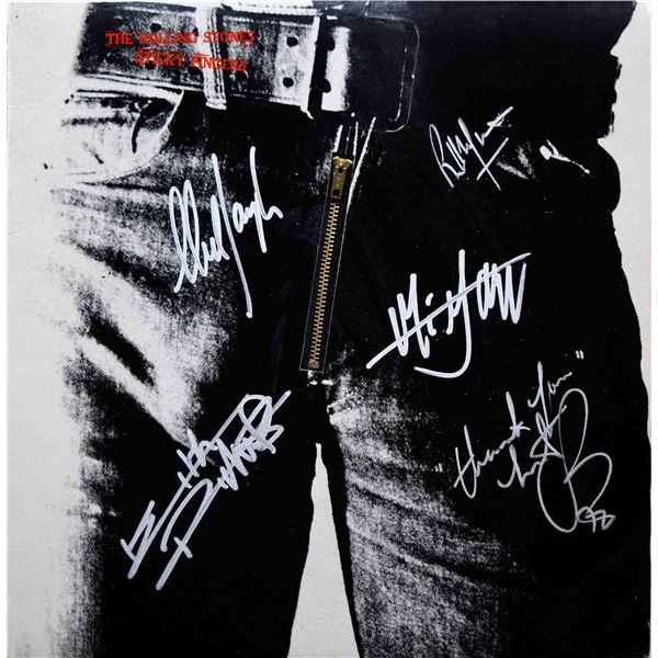 The Rolling Stones signed Sticky Fingers album