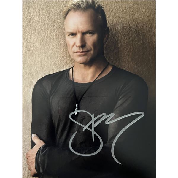 Sting signed photo