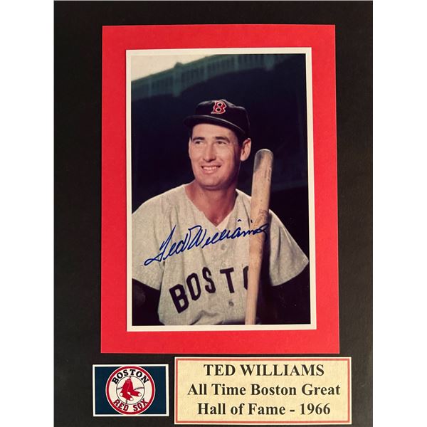 Ted Williams signed photo