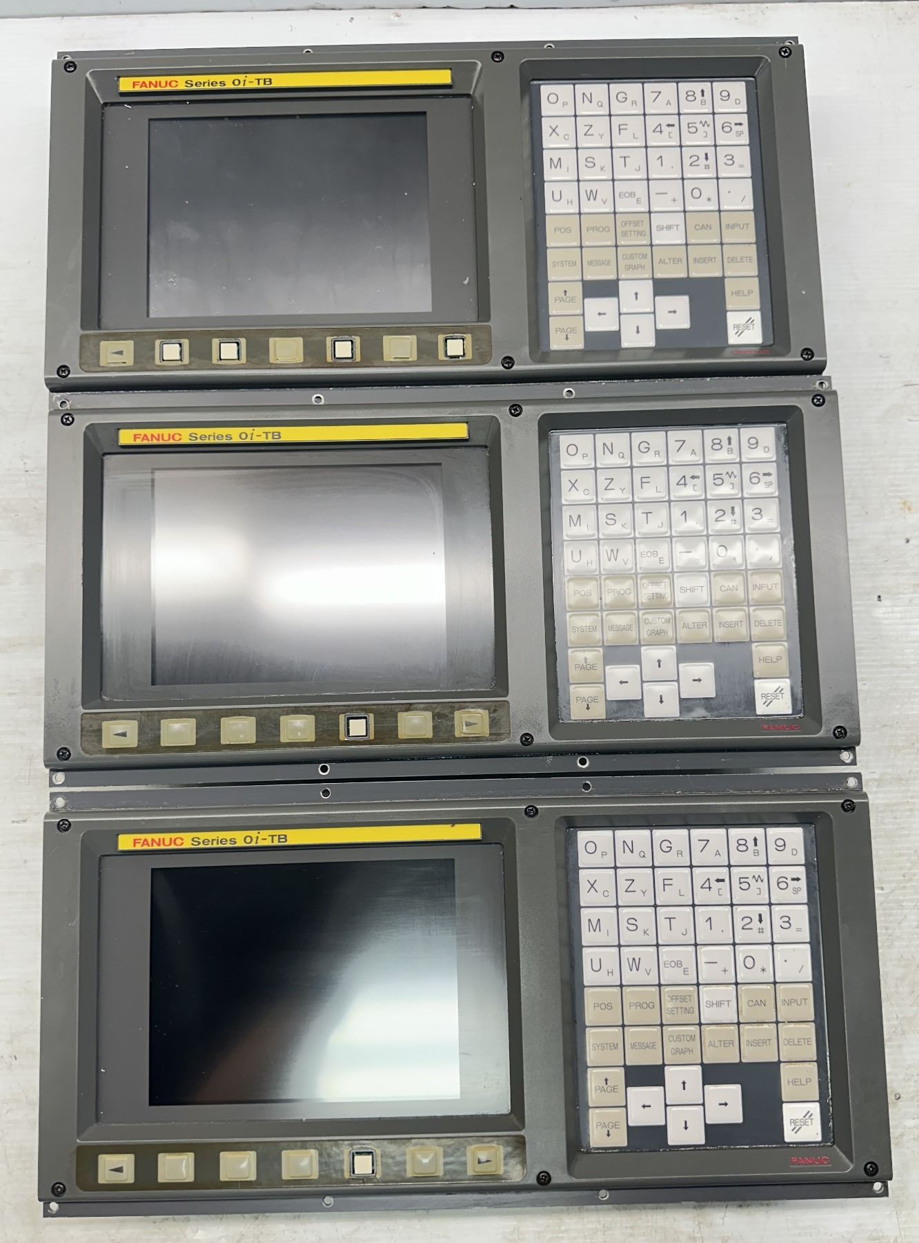 Fanuc Machine Operator Panel (3) Fanuc #A02B-0299-C076/T Operator Panels