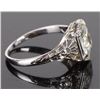 Image 4 : ANTIQUE AQUAMARINE 14K WHITE GOLD LADIES RING
