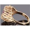 Image 2 : 3.5CT PURPLE IOLITE 14K YELLOW GOLD LADIES RING