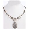 Image 2 : BRIGHTON STERLING SILVER ORNATE LARGE NECKLACE