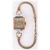Image 2 : 14K YELLOW GOLD VINTAGE HELBROS LADIES WATCH
