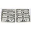 Image 1 : 1957 CONSECUTIVE $10 UNCIRC. NOTES - LOT OF 10