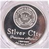 Image 2 : FINE SILVER 1 TROY OUNCE SILVER CITY ROUNDS - (10)