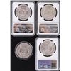 Image 2 : ASSORTED BU MORGAN SILVER DOLLARS - (4)