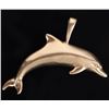 Image 1 : 14K YELLOW GOLD DOLPHIN LADIES PENDANT