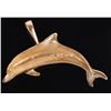 Image 3 : 14K YELLOW GOLD DOLPHIN LADIES PENDANT