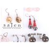 Image 4 : STERLING SILVER LADIES EARRINGS COLLECTION - (18)