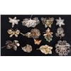 Image 2 : VINTAGE WIRE CRAFTED FASHION BROOCHES (13)