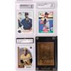 Image 2 : ASSORTED HIGH GRADE SLEEVED BASEBALL CARDS - (12)