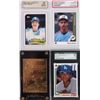 Image 3 : ASSORTED HIGH GRADE SLEEVED BASEBALL CARDS - (12)
