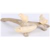 Image 2 : INUIT NATIVE ALASKAN CARVED BONE SEAL ART