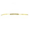 Image 5 : 6.5" 14k Yellow Gold 0.60 ctw Diamond Polished Open Bangle Bracelet w/ Clasp