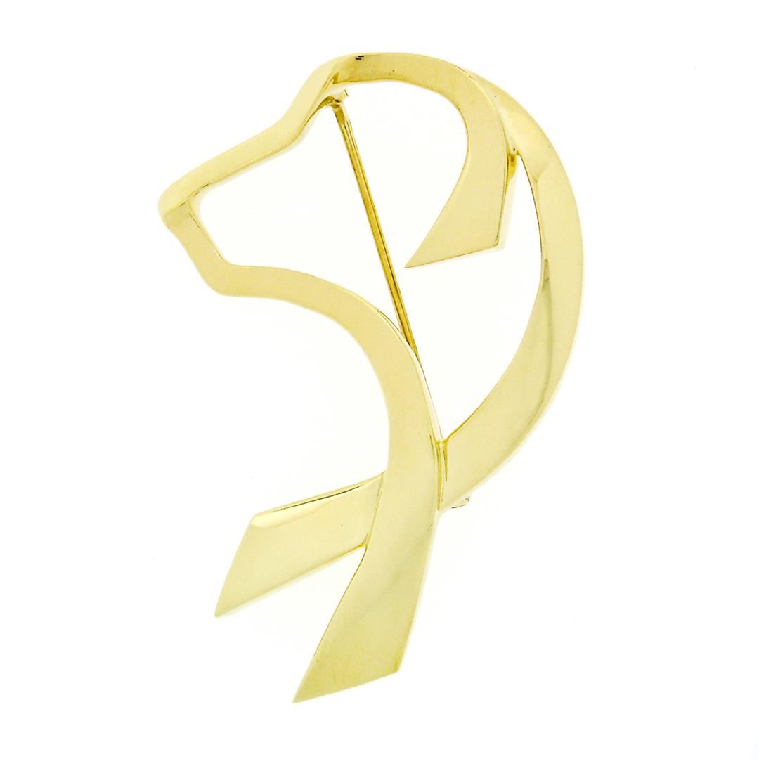 Tiffany & Co. Paloma Picasso Graffiti 18k Yellow Gold Open Dog Ribbon ...