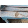 Image 2 : LARGE PAINTED BLUE OUTDOOR WOOD BENCH