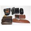 Image 2 : LEATHER WALLET AND POCKET KNIFE HOLDERS