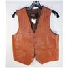 Image 1 : GOLDEN CROWD LEATHER VEST SIZE 38