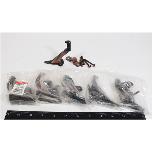 6 COPPER LOOK HEAVY DUTY HANDRAIL BRACKETS