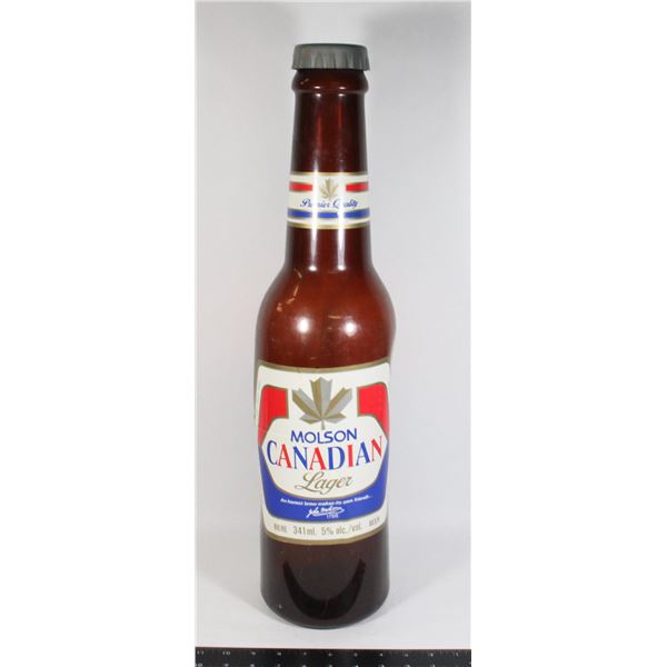 LARGE NOVELTY MOLSON CANADIAN LAGER COIN BANK