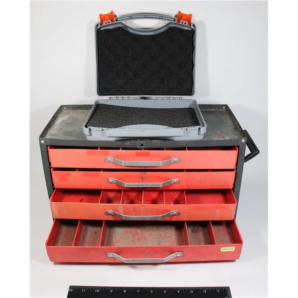 TOOL STORAGE DRAWERS, FOAM LINED CARRY CASE