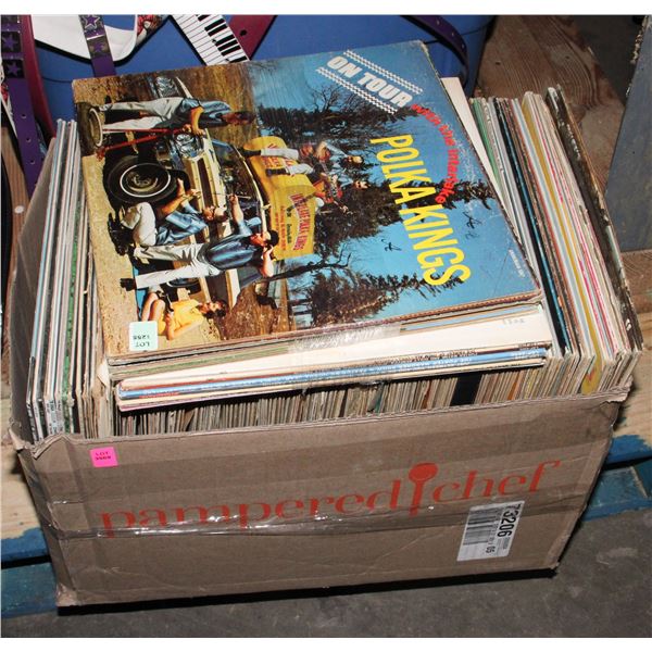 LARGE LOT OF RECORDS, LOTS OF COUNTRY, POLKA,
