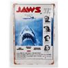 Image 1 : NEW REPLICA JAWS MOVIE POSTER METAL SIGN
