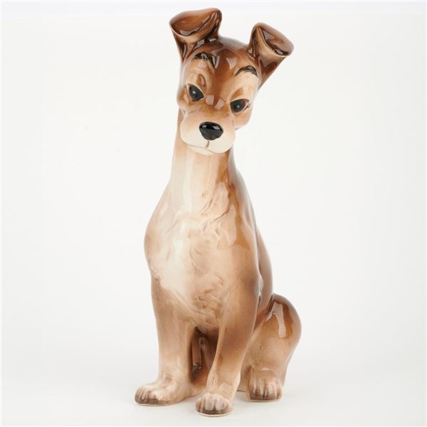 A "Lady and the Tramp" Tramp Ceramic Figurine.
