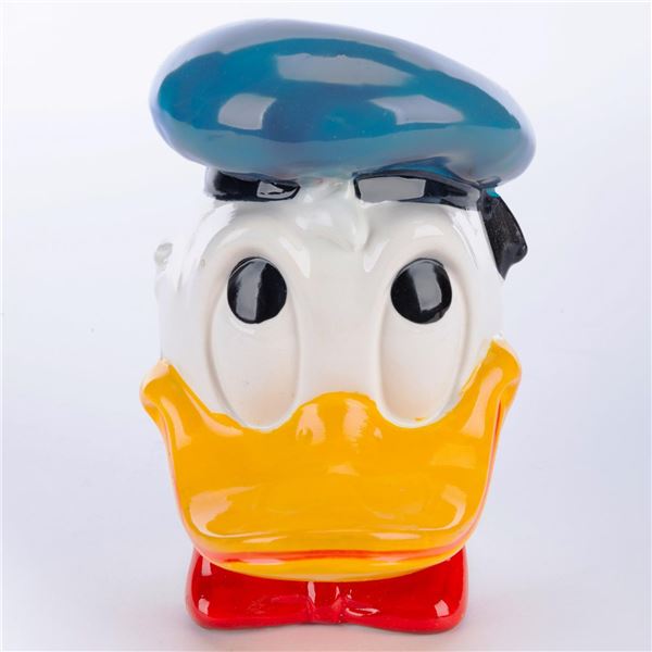 A 1970s Donald Duck Bank.