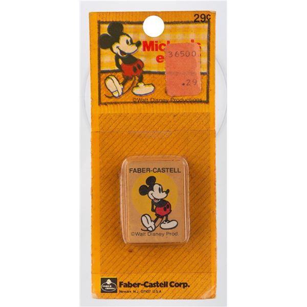 A Mickey Mouse Eraser by Faber-Castell.