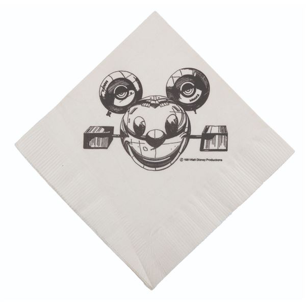 A Disney Channel Launch Reception Napkin.