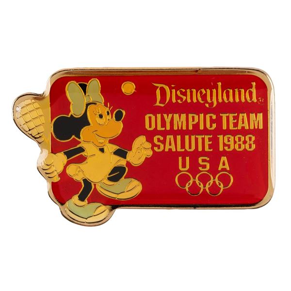 A Minnie Mouse Olympic Tennis Pin.