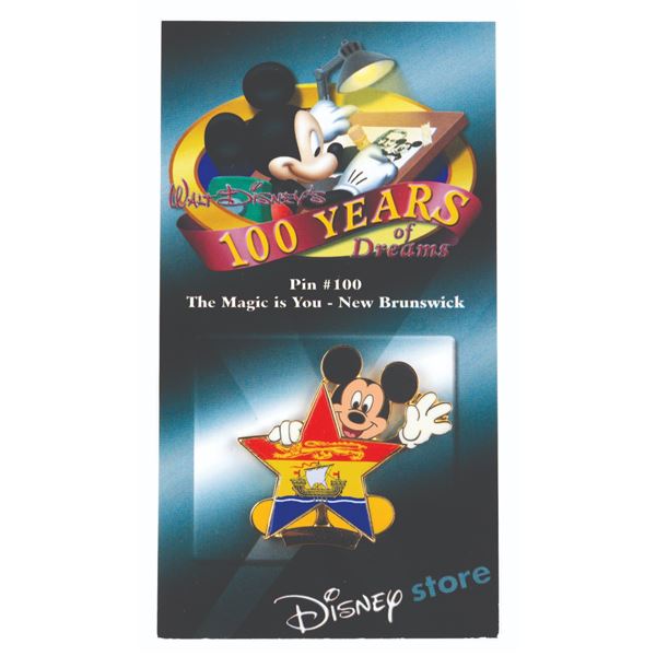 A 100 Years of Dreams New Brunswick Pin.