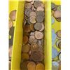 Image 6 : YELLOW CASE WITH ASSORTED COINS AND TOKENS