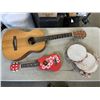 Image 2 : ACOUSTIC GUITAR WITH UKELELE AND TAMBORINES