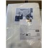 Image 2 : NEW VELVET PLUSH BLANKET, IVORY 66" X 90" AND 2 HEATHER COTTON JERSEY BED SHEET SETS, TWIN SIZE, LIG