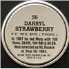 Image 2 : 1988 TOPPS BASEBALL COINS - DARRYL STRAWBERRY