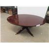 Image 1 : Modern Pedestal Duncan Phyfe Coffee Table 17'' x 