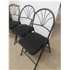 Image 2 : 4 Folding Matching Card Chairs 