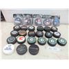 Image 1 : Winnipeg Jets Hockey Puck Lot Plus Other Assorted Pucks 