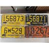 Image 2 : 11 Manitoba License Plates 1945, 58, 64, 71 